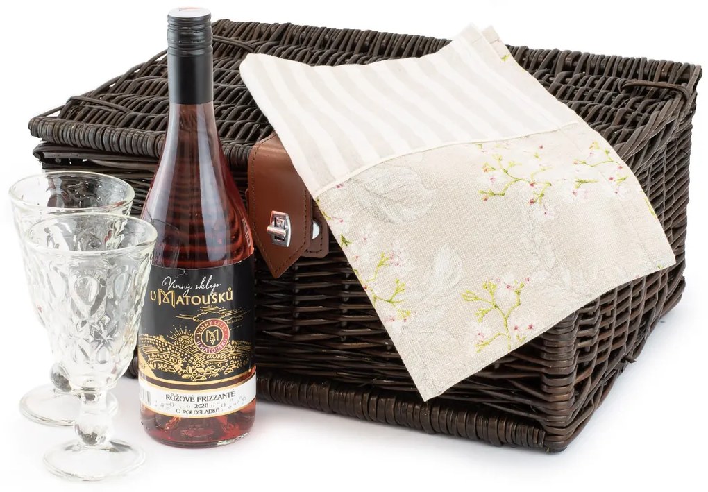 Kufor prútený provence Achar III.š. 40 x hl. 30 x v. 20(cm)