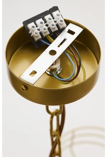 Jupiter 2098 - Luster na reťazi ARTHUR 6xE27/15W/230V biela/zlatá/mramorový dekor