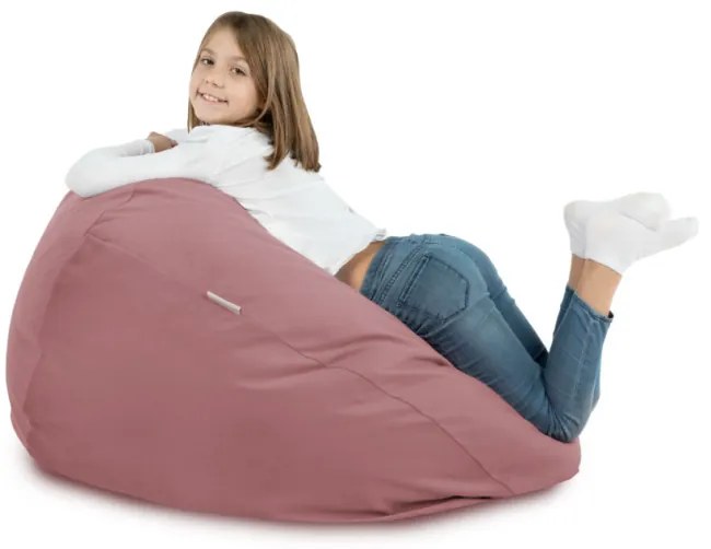 Plyšový sedací vak SAKO Pudrovo ružový