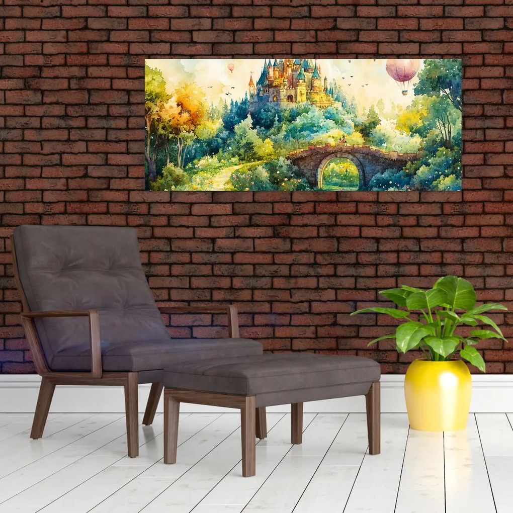 Obraz - Rozprávkový zámok (120x50 cm)