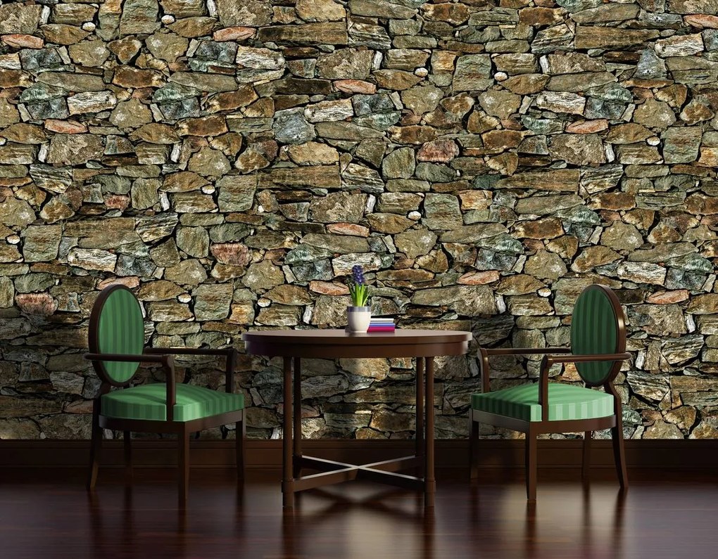 Fototapeta - Stone Wall Rock (254x184 cm)