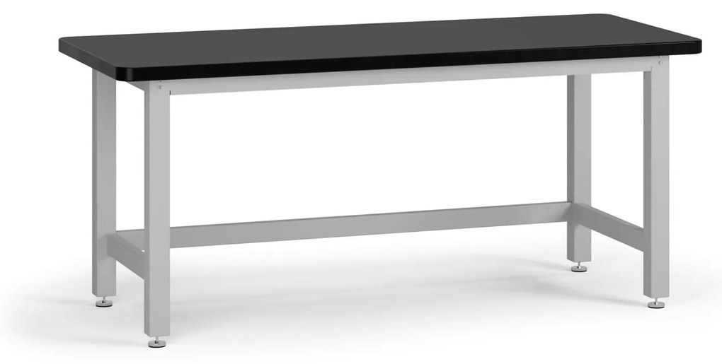 Pracovný stôl do dielne BL, stolová doska MDF + PVC, nosnosť 1000 kg, 1800 mm