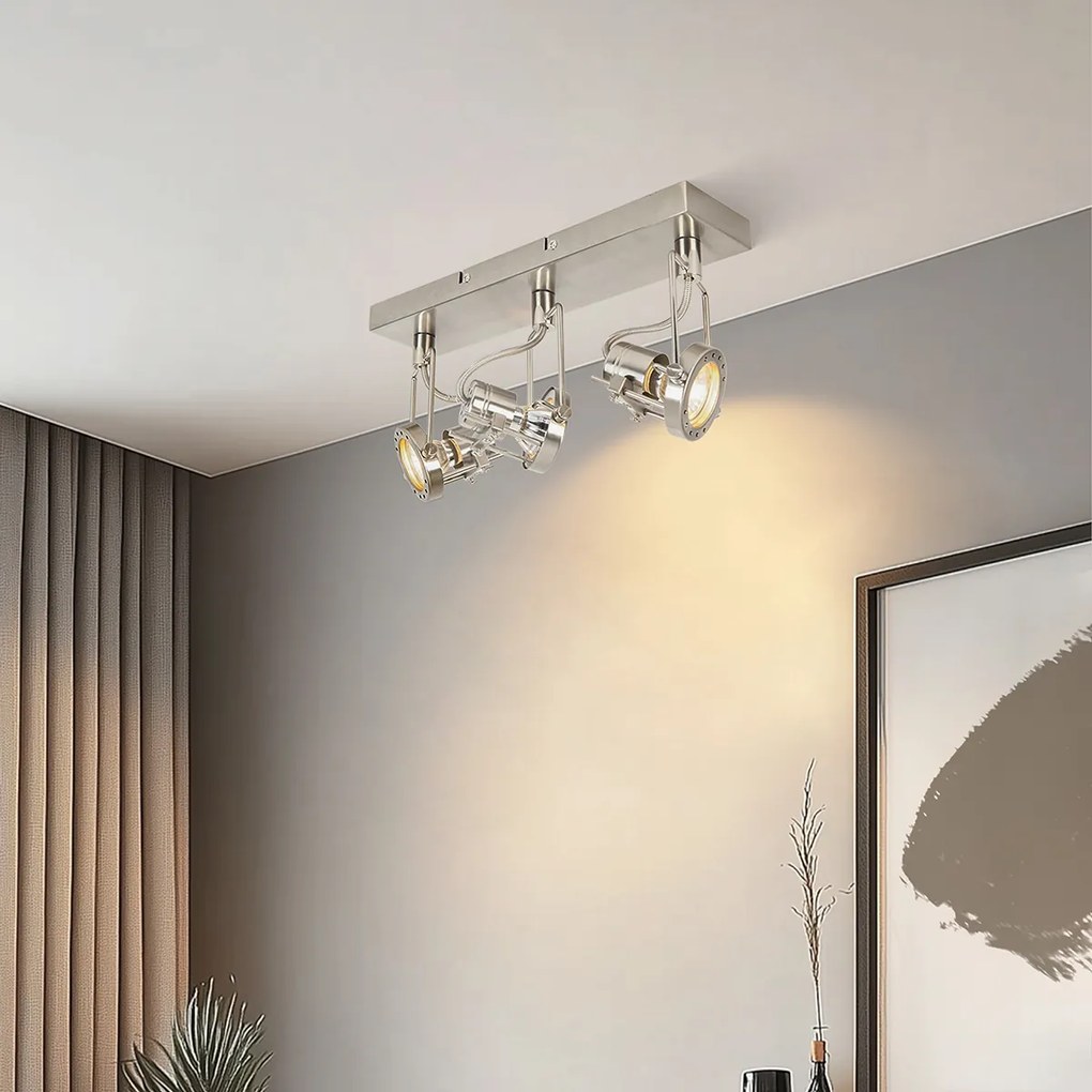 Priemyselný reflektor oceľový 3-svetelný otočný a naklápací - Suplux