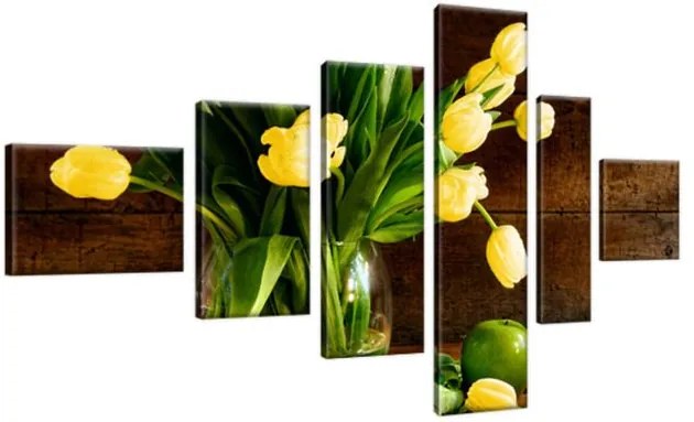 Obraz na plátne Žlté tulipány 180x100cm 2154A_6E