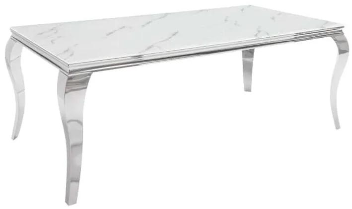 Jedálenský stôl Modern Barock 200cm strieborná mramor »