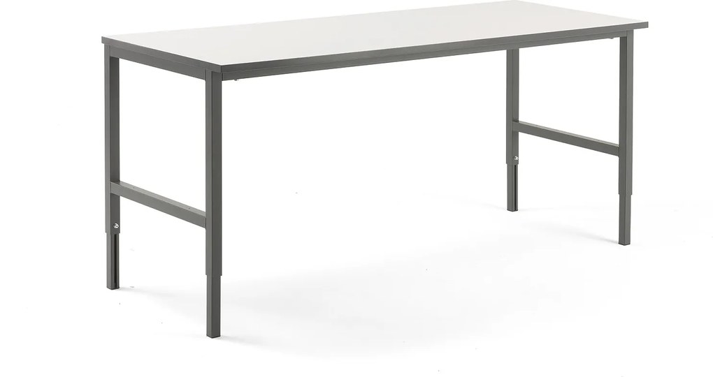 Dielenský stôl Cargo, 2000x750 mm, biela / šedá