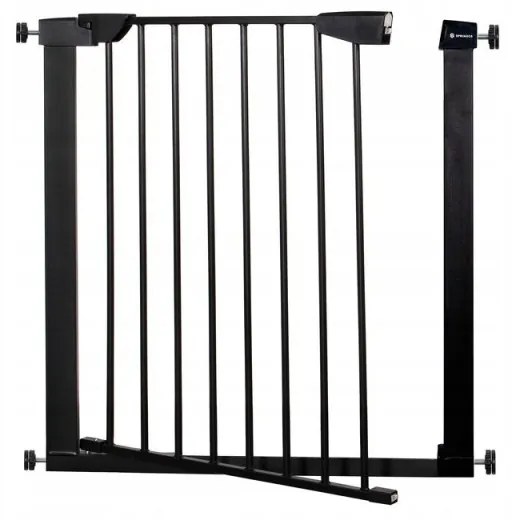SPRINGOS Detská zábrana nastaviteľná 75-96 cm SPRINGOS BabyLock čierna