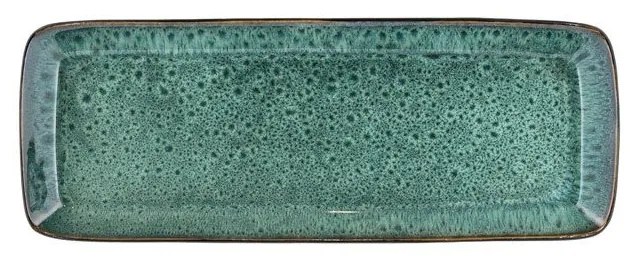 Servírovacia keramická tácka 14x38 cm Gastro Green/Black – Bitz