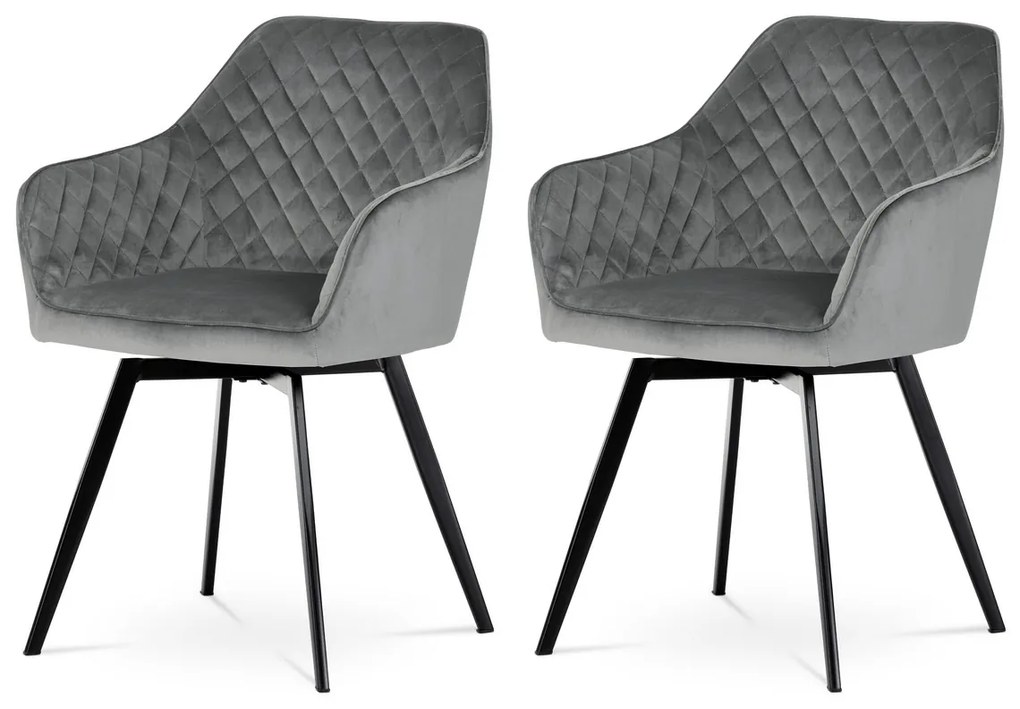 Sada jedálenských stoličiek DCH-425 GREY4, 2 ks