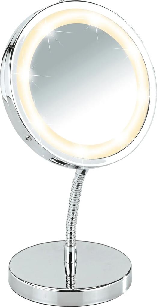 WENKO LED stojace zrkadlo BROLO biele 13x16,5x15 cm