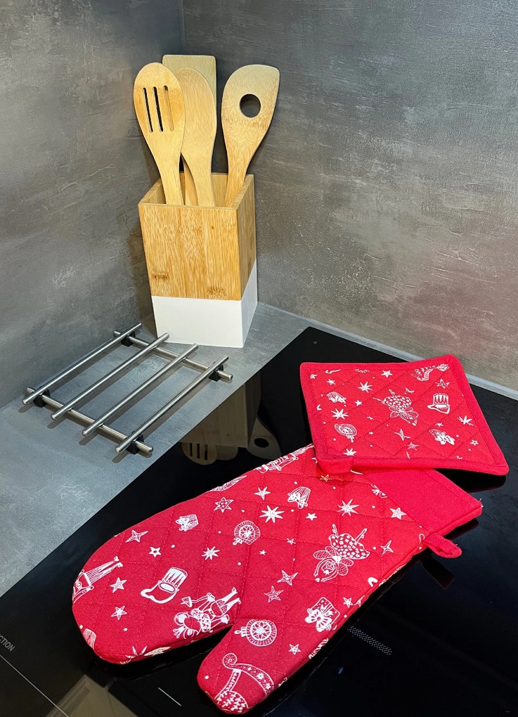 Sendia Textil Vianočný kuchynský 2 set Christmas