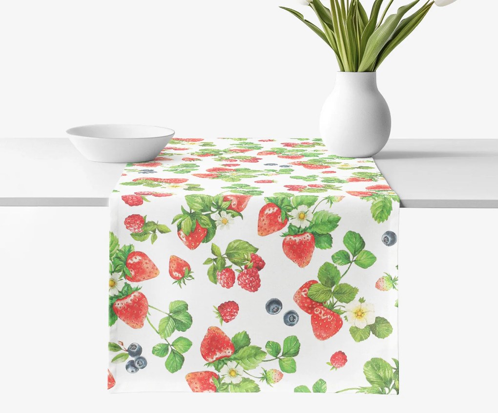 Goldea behúň na stôl valencia - lesné ovocie 50x140 cm