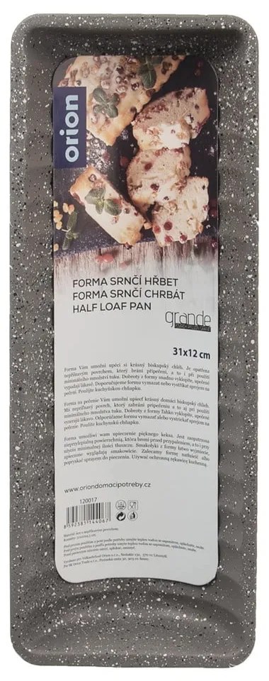 Kovová forma na pečenie srnčieho chrbta 12x31 cm Grande – Orion