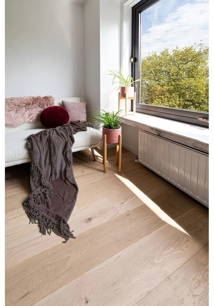 Tmavohnedý pléd Tiseco Home Studio Flanelo, 170 x 130 cm