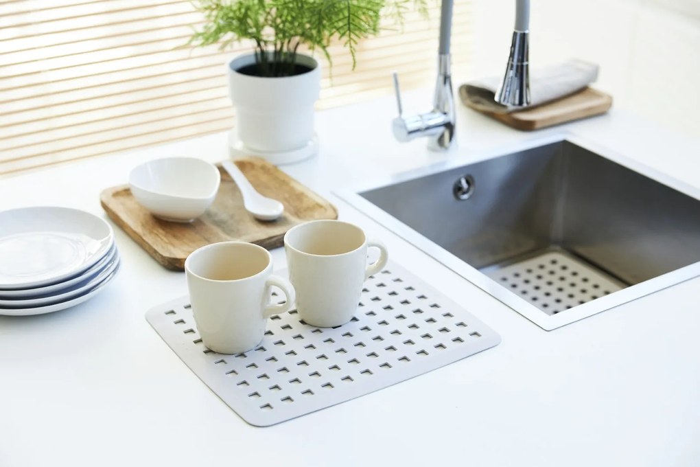 Rotho Ochranná podložka do drezu, sivá HYDRA 31 x 27 cm