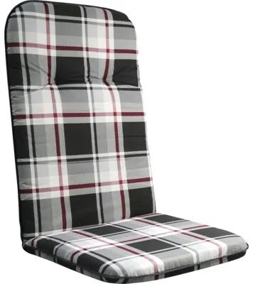 Poduška na kreslo a stoličku s vysokou opierkou 116 x 50 x 5 cm SCALA HOCH 10443-701 kockovaná