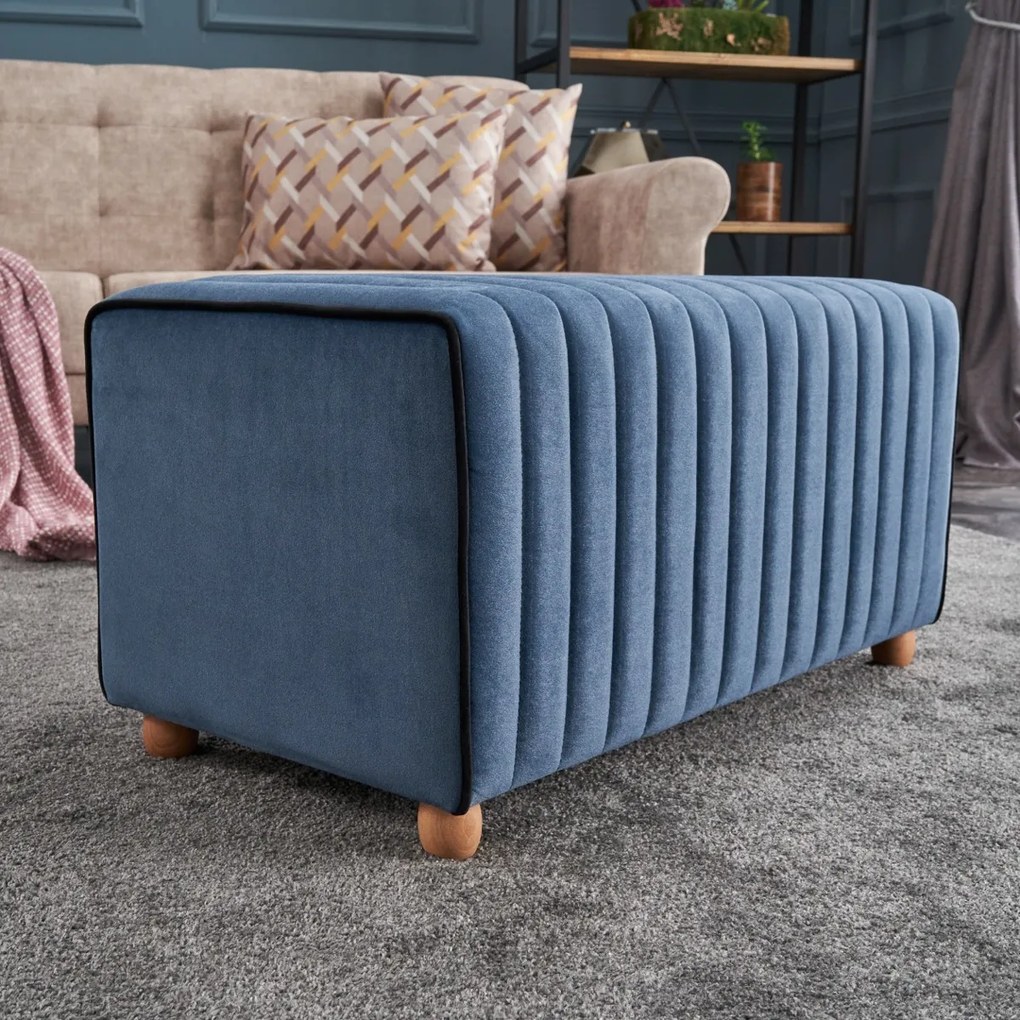 Taburetka Mabel Puf Blue