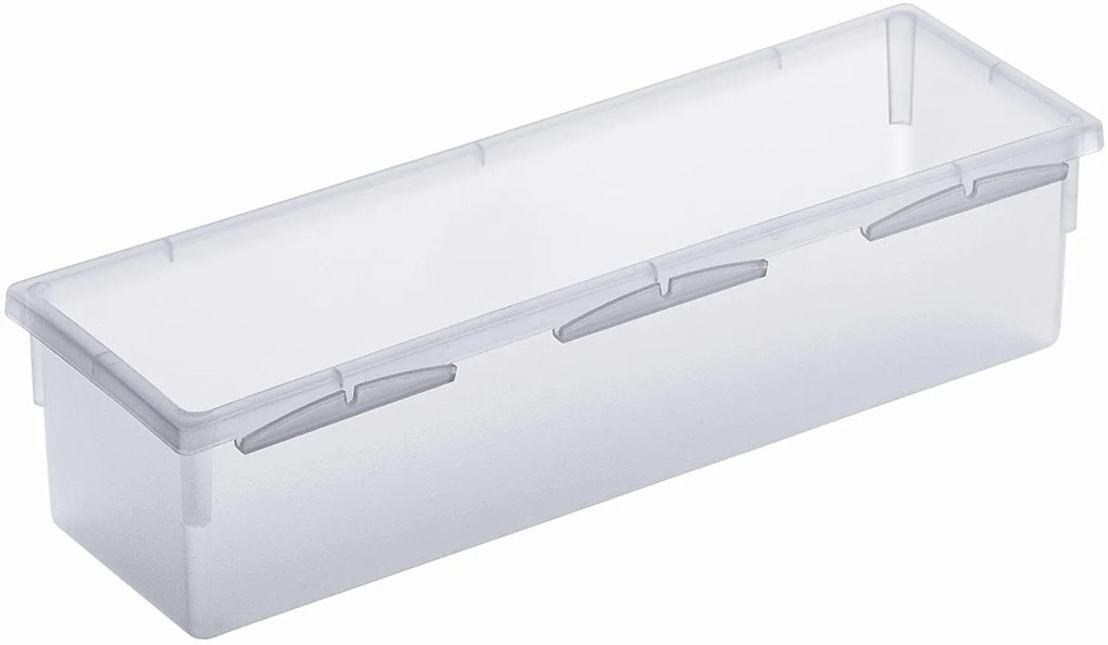Organizér do šuplíku kuchyně i koupelny, příborník Rotho BASIC, mléčná (23x8)
