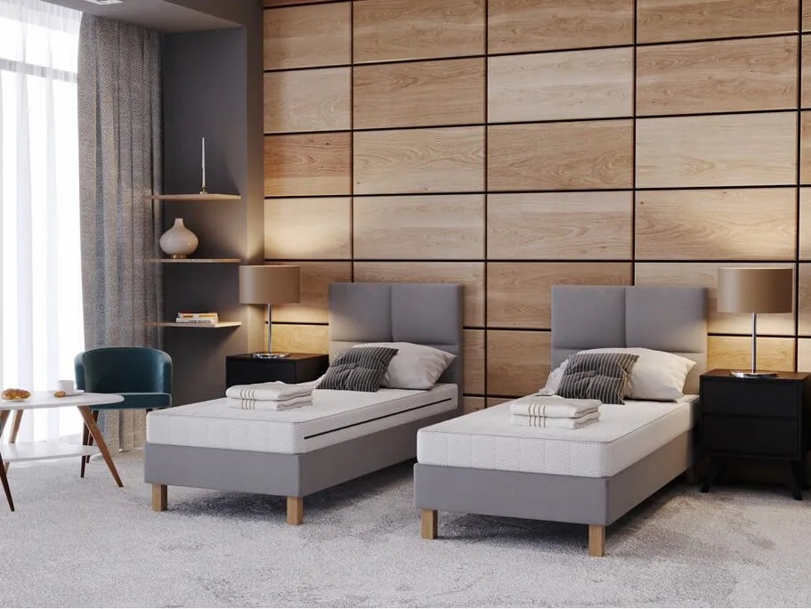 Jednolôžková čalúnená posteľ Ronda Rozmer: 200x90