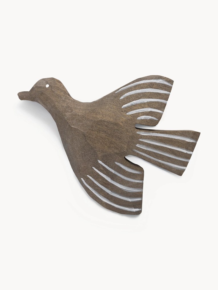Detský ručne vyrobený drevený nástenný háčik Lola Bird