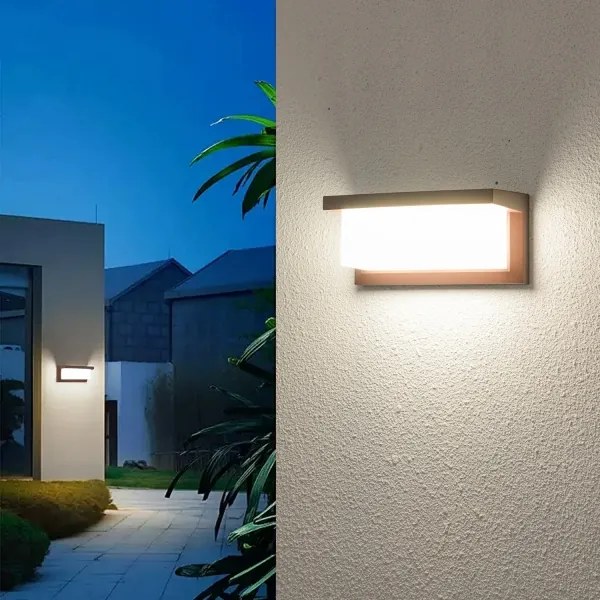 Brilagi - LED vonkajšie nástenné svietidlo BRICKY LED/12W/230V hnedá IP54