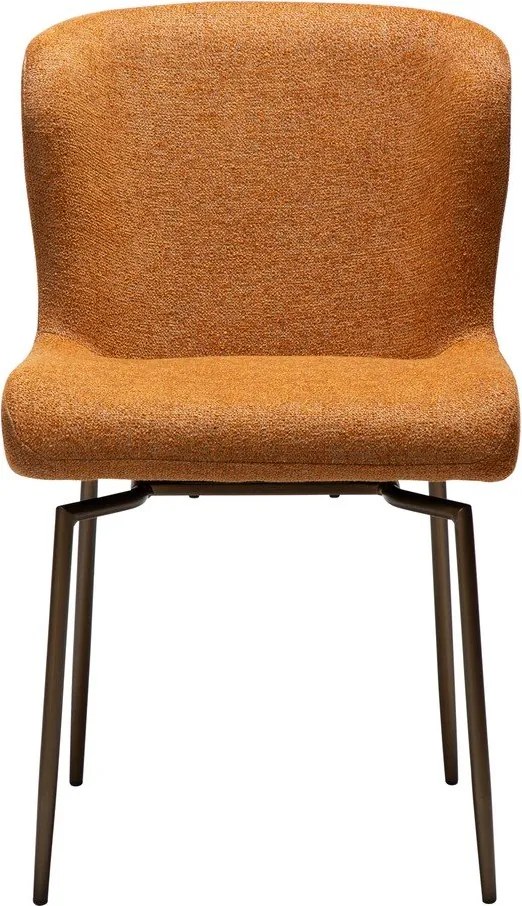 Hnedá čalúnená jedálenská stolička Glam – DAN-FORM Denmark