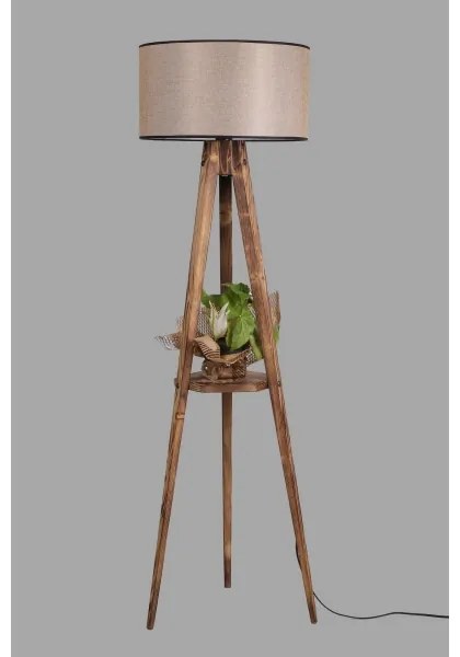 Stojacia lampa TRIPOD 1xE27/60W/230V béžová/hnedá
