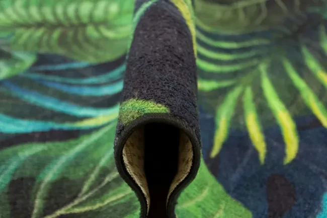 Koberec Palmové listy Monstera zelený