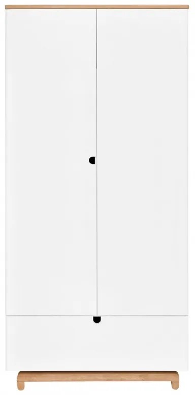 Bellamy Skriňa Nomi 2-dverová biela/prírodná