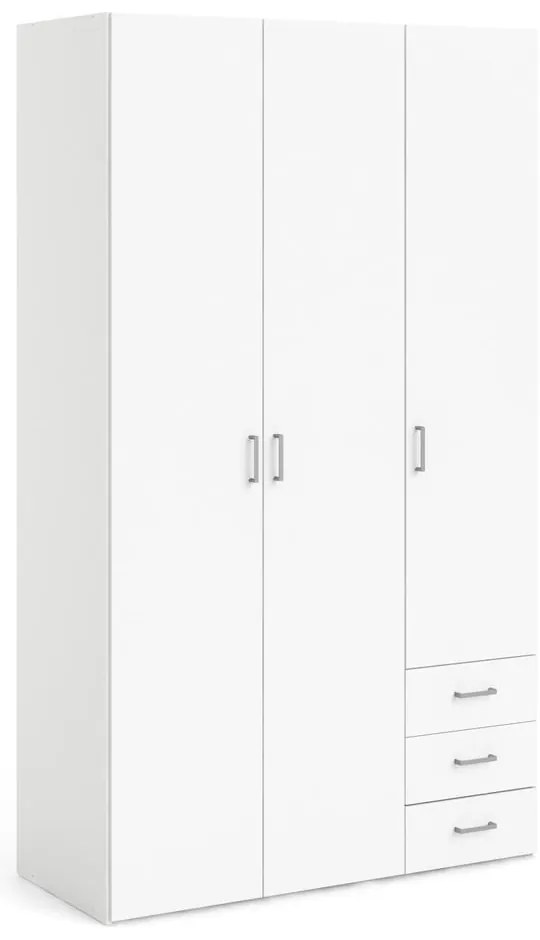 Biela šatníková skriňa 116x200 cm Space – Tvilum