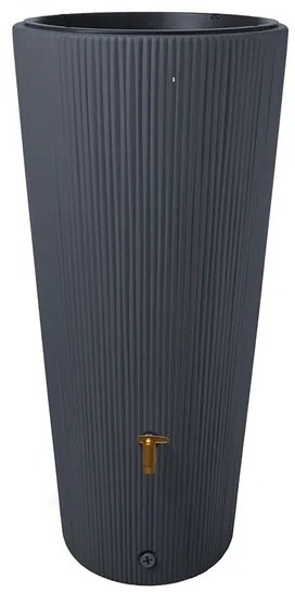 4rain Plastová nádrž na vodu Vaso 2 v 1, 220 l (grafitová sivá) (100272773)