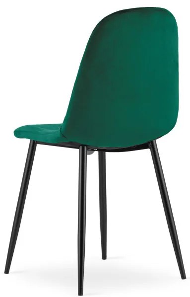 Set štyroch jedálenských stoličiek ASTI tmavo zelené (4ks)
