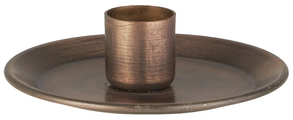 Ib Laursen Kovový svietnik na sviečku 2,2 cm Bronze