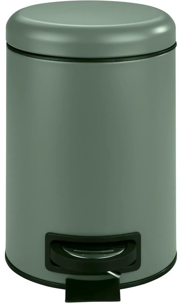 Wenko Pedálový odpadkový kôš Leman 3 l, tmavozelená, 3 l
