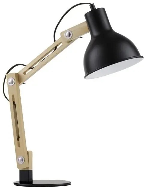 Drevená stolová lampa Grou 41.3 čierne