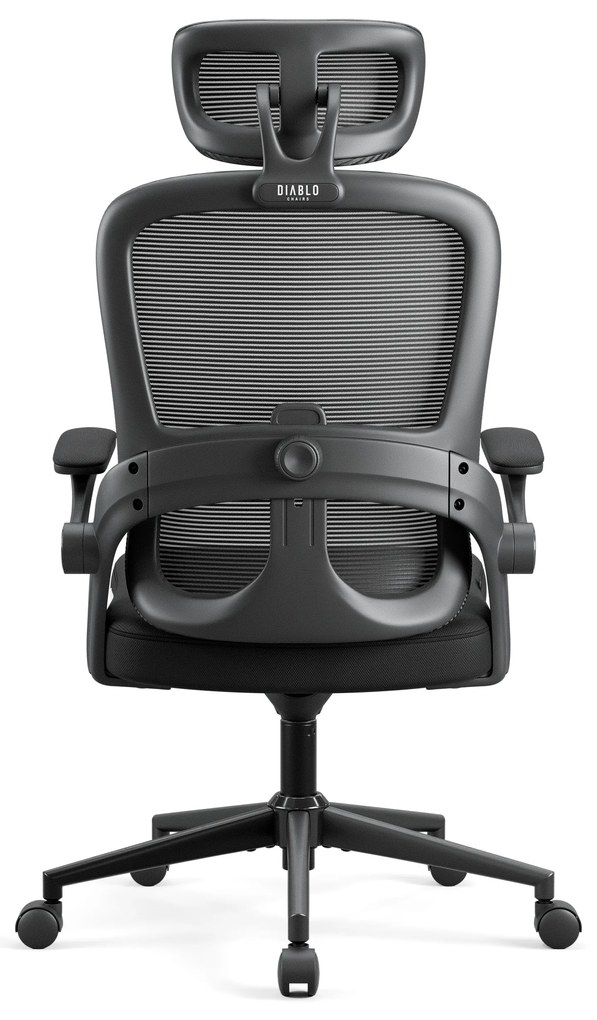 Ergonomická kancelárska stolička Diablo V-Light, čierna