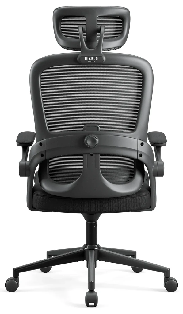 Ergonomická kancelárska stolička Diablo V-Light, čierna