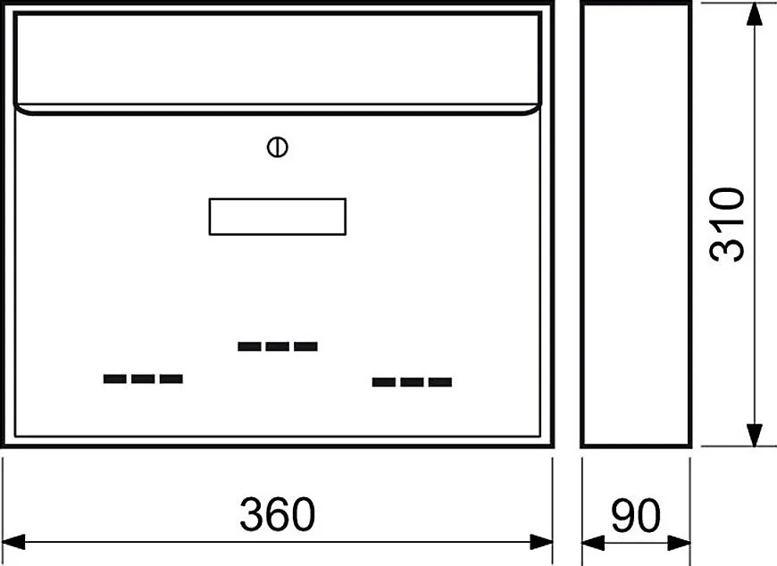 Poštová schránka RICHTER BK.31.DS (STRIEBORNÁ), RICHTER Nerez matný
