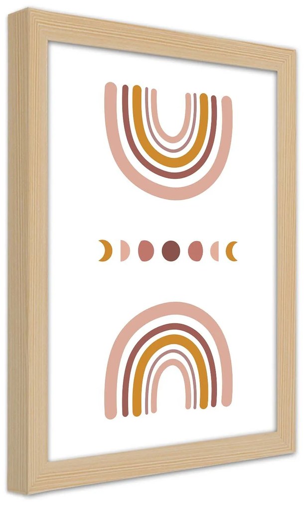 Gario Plagát Dúha Farba rámu: Biela, Rozmery: 30 x 45 cm