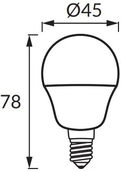 Strühm STRÜHM LED žiarovka ULKE LED E14 6W Warm White 2805