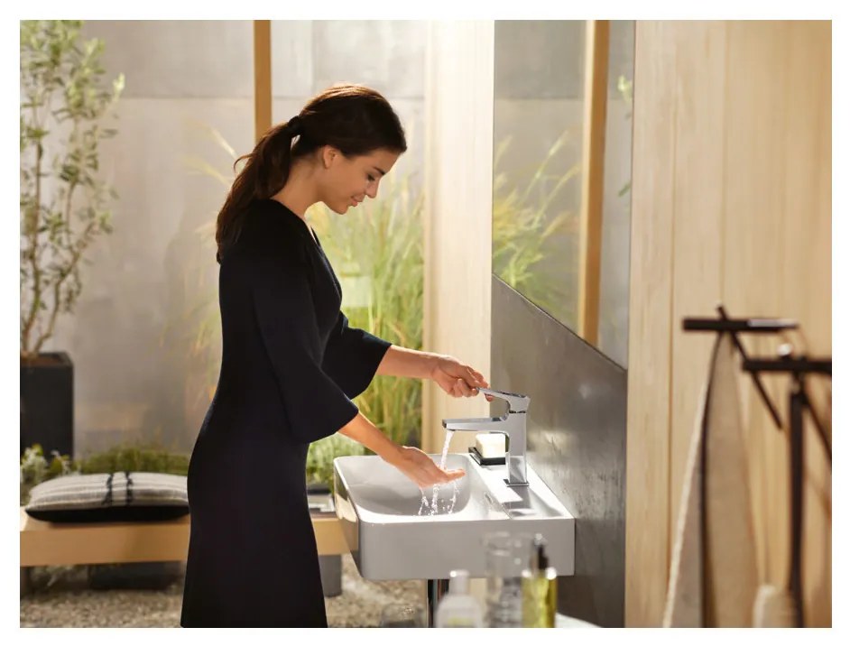 Hansgrohe Metropol, páková umývadlová batéria 110 s odtokovou súpravou Push-Open, chrómová, HAN-74507000