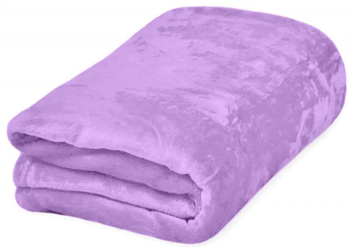 Deka mikroflanel VIOLET 200x220 cm svetlofialová
