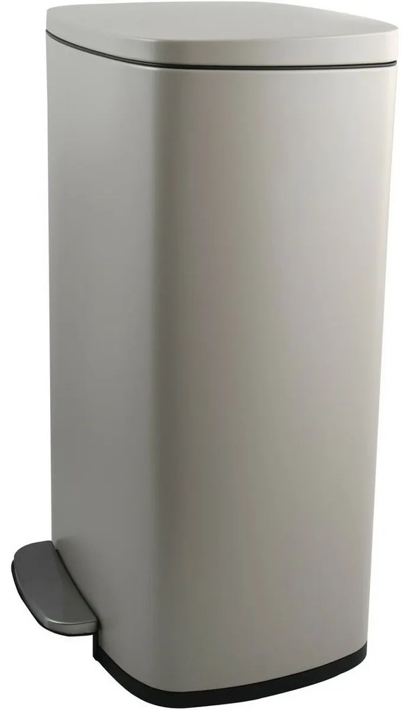 Spirella Pedálový odpadkový kôš soft-close Akira 50 l, matná sivohnedá, 50 l