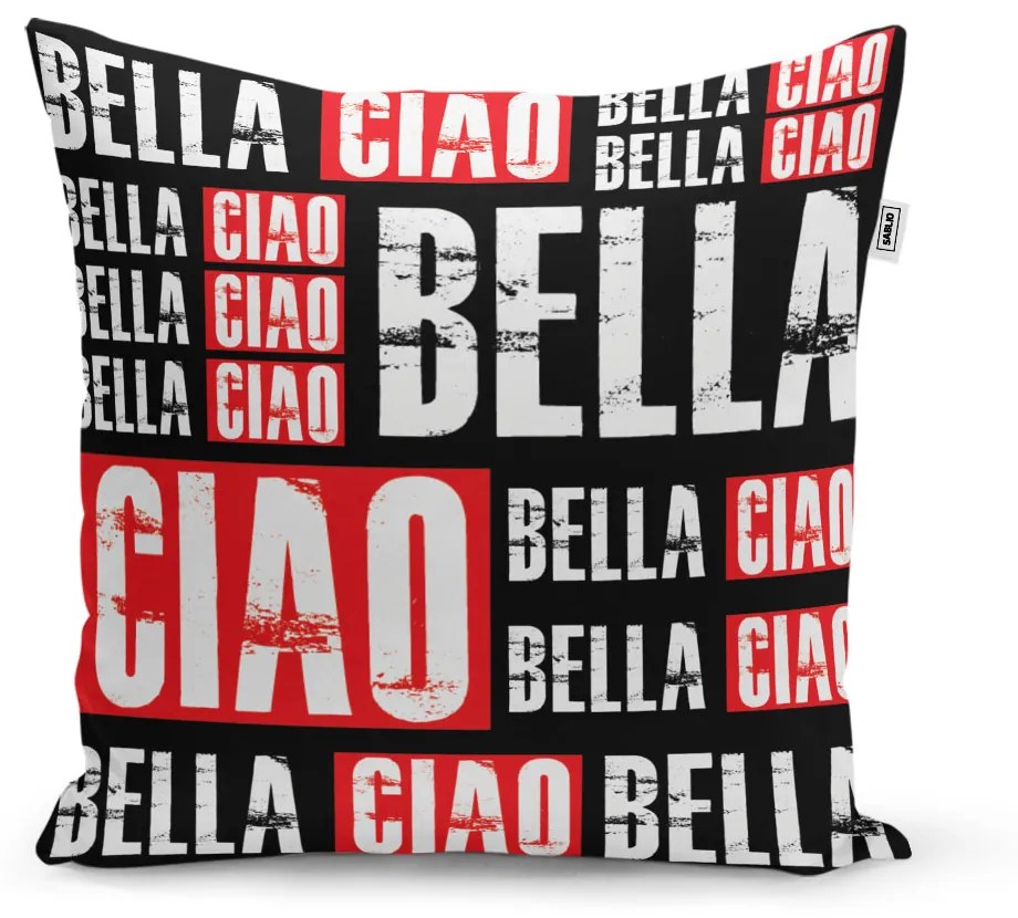 Sablio Vankúš La Casa de Papel Professor or Bella Ciao motív 2 - 40x40 cm