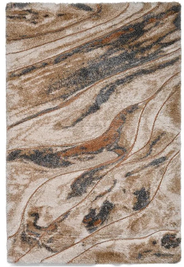 Koberec Shaggy 3D Dominica 1,33/1,8 P903A NA35 béžová