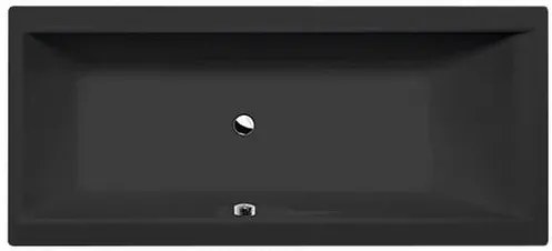 Polysan CLEO obdĺžniková vaňa 180x80 cm akrylát čierna 95611BM