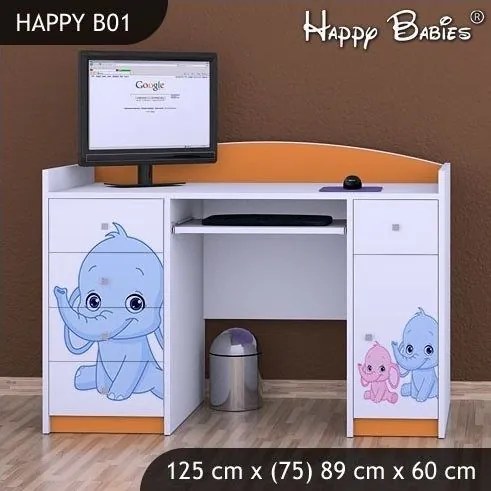 Detský písací stôl slonica - TYP 1