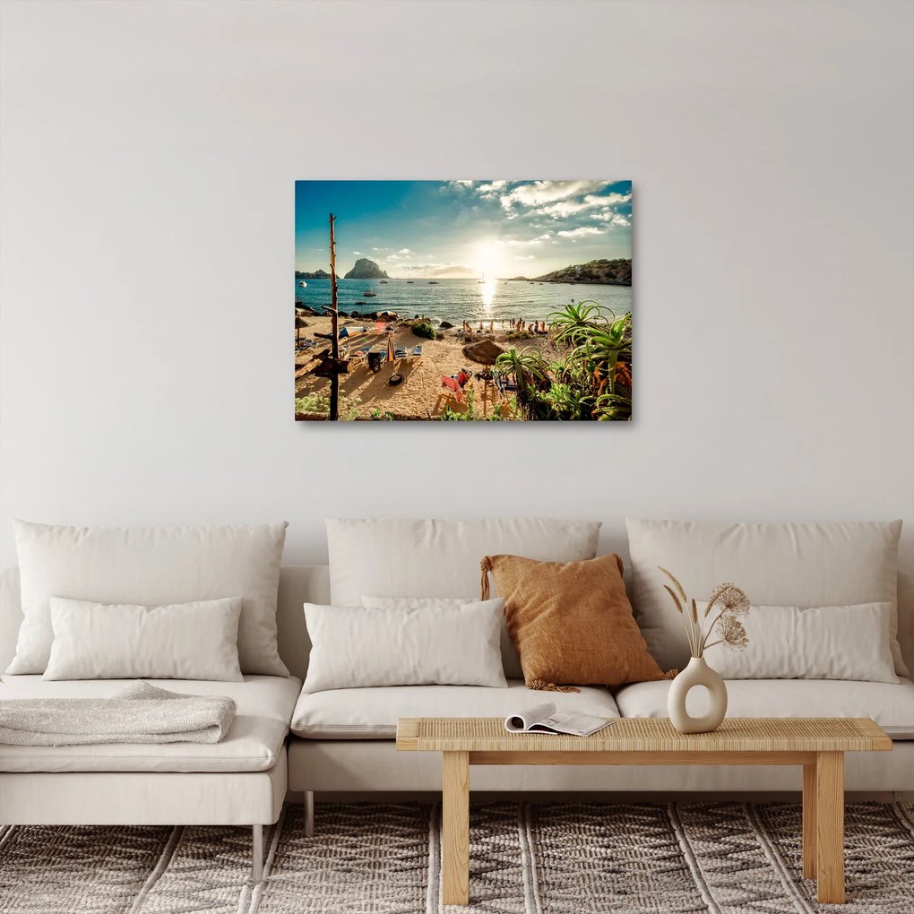 Obraz - Pláž s ľuďmi (70x50 cm)