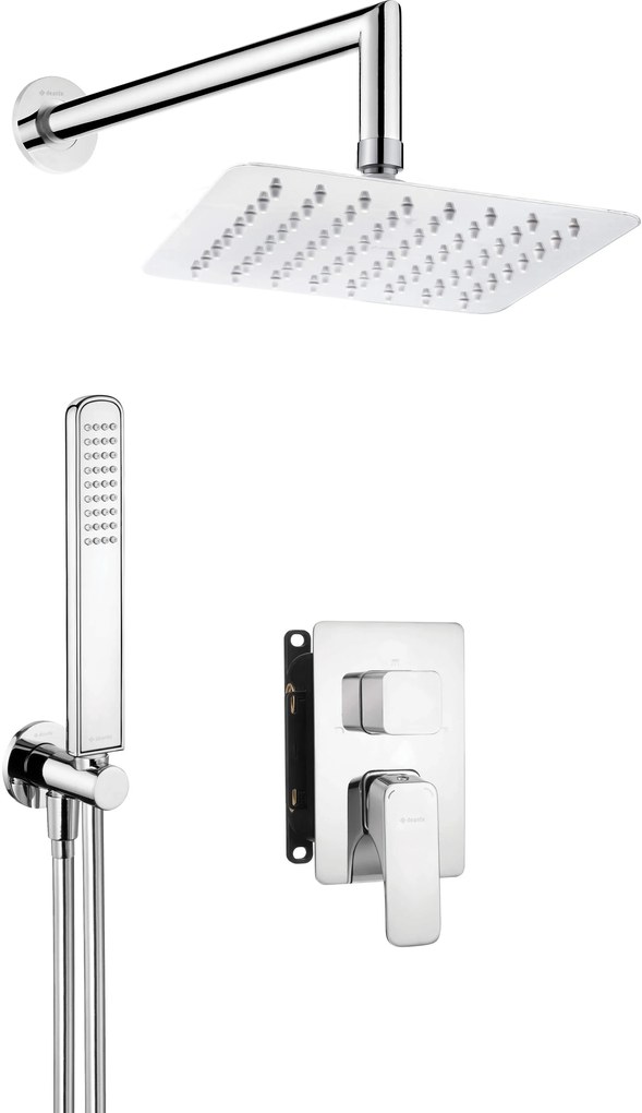 Deante Hiacynt, podomietková sprchová zostava + BOX, chrómová, BXYZ0QHM