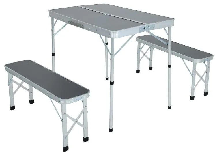 Kempingový set Ralsa (sivá). Akcia -19%. Vlastná spoľahlivá doprava až k Vám domov. 1088181